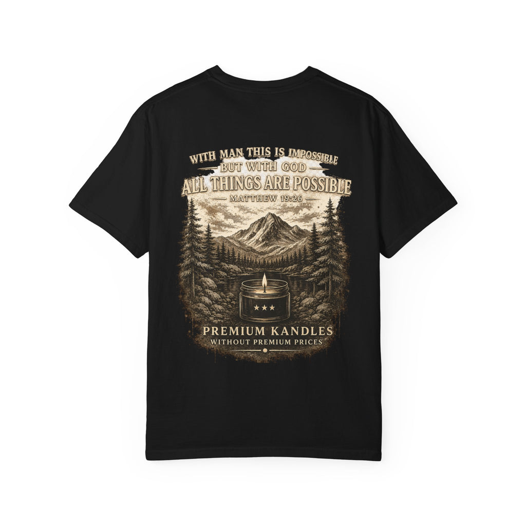 All Things Are Possible — Mountains & Kandle Faith Shirt | Winegar's Kandle Co.