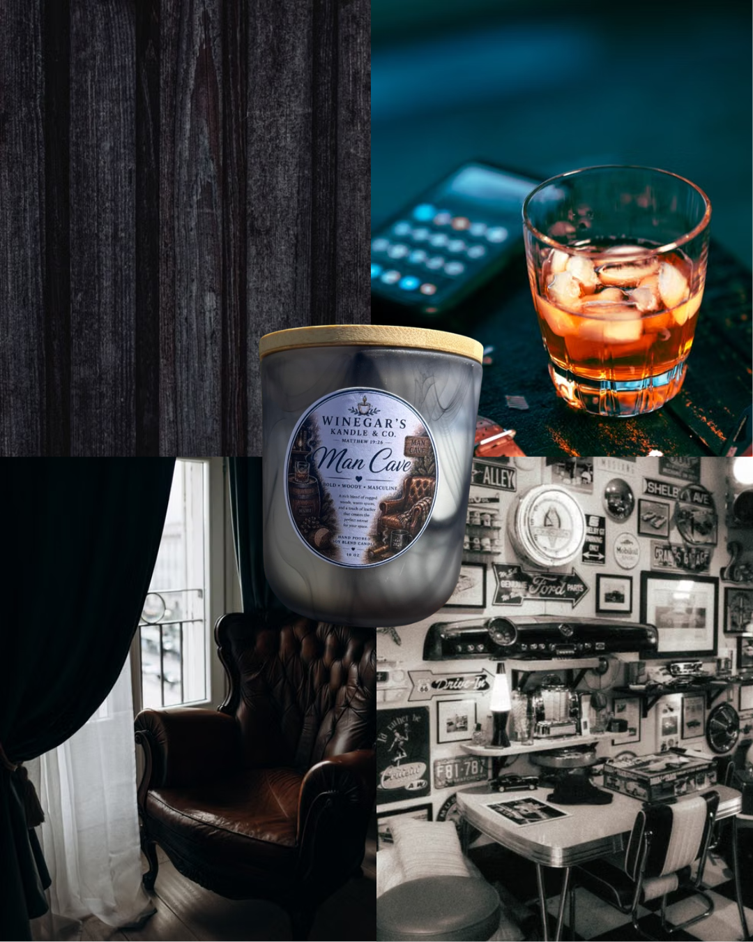 Man Cave 🪵 — Hand Poured Soy Kandle