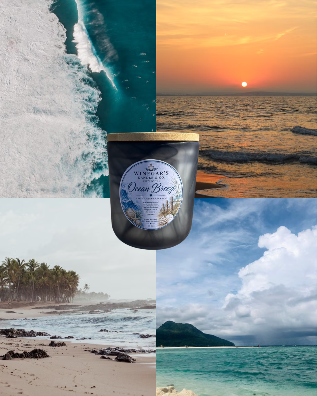 Ocean Breeze 🌊 — Hand Poured Soy Kandle