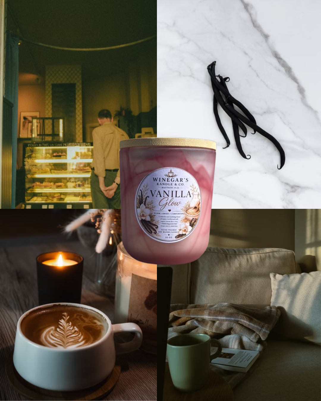 Vanilla Glow 🍦 — Hand Poured Soy Kandle